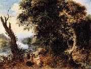Abraham Govaerts Landscape with Diana Receiving the Head of a Boar France oil painting artist